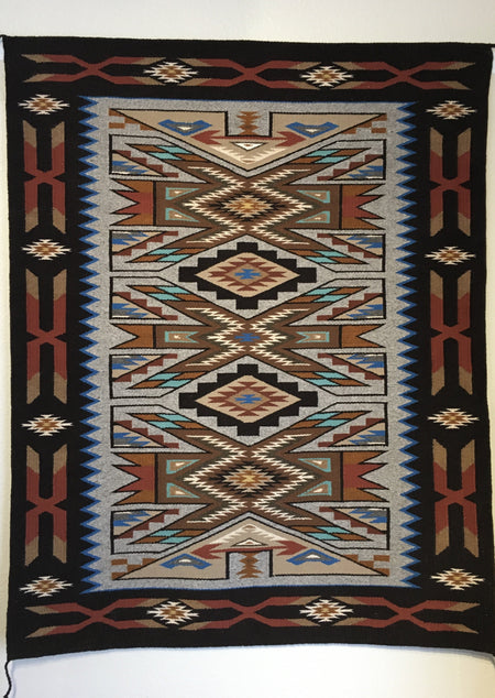 Navajo Rug, Teec Nos Pos Navajo Rug, Irene Littleben Rug at Raven Makes Gallery