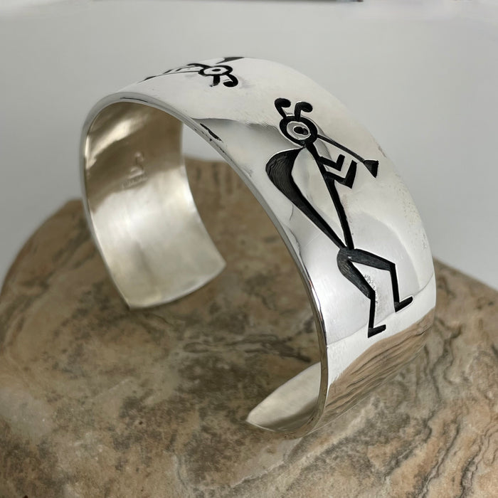 Traditional Hopi 'Kokopila' Bracelet, by Steward Dacawyma