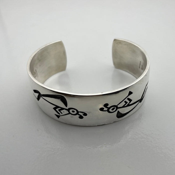 Traditional Hopi 'Kokopila' Bracelet, by Steward Dacawyma