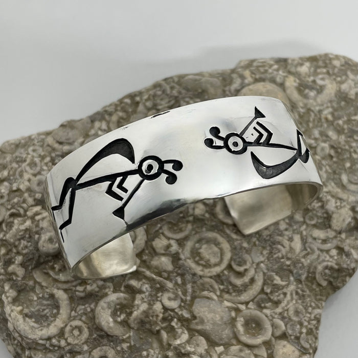 Traditional Hopi 'Kokopila' Bracelet, by Steward Dacawyma