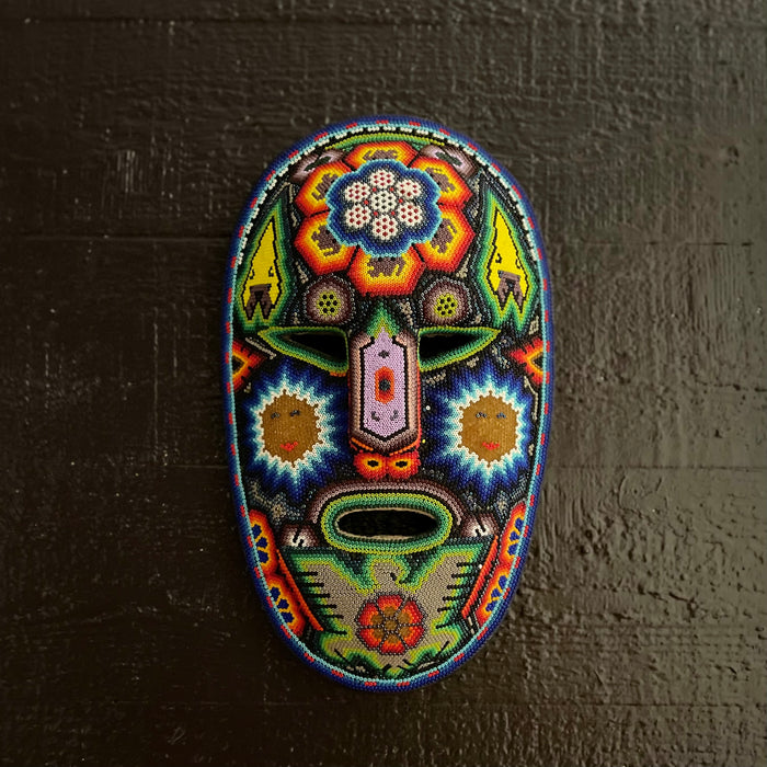 Beaded Huichol Mask, by Honorio Villa Lopez