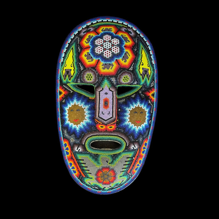 Beaded Huichol Mask, by Honorio Villa Lopez