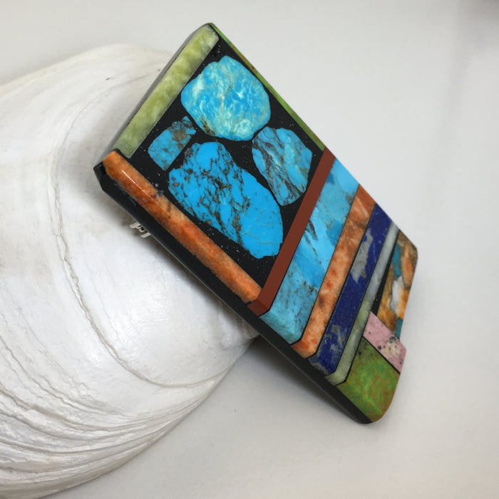 Inlay Mosaic Pin or Pendant, by Mary L. Tafoya