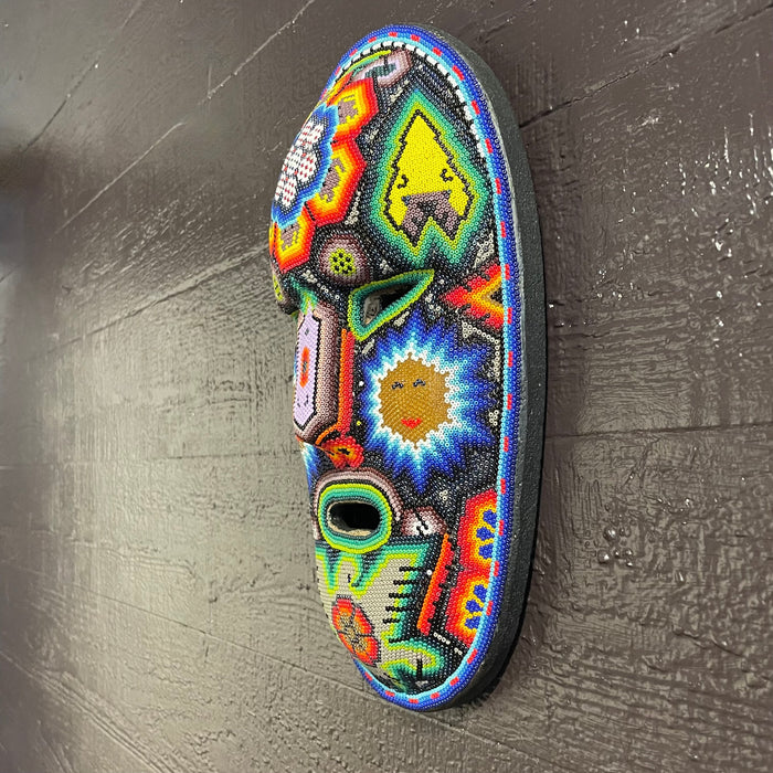 Beaded Huichol Mask, by Honorio Villa Lopez