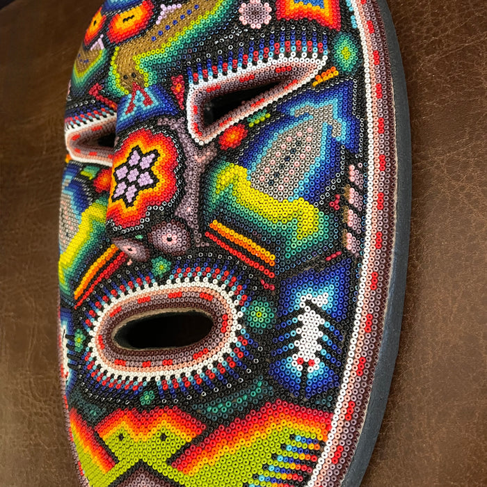 Beaded Huichol Mask, by Honorio Villa Lopez