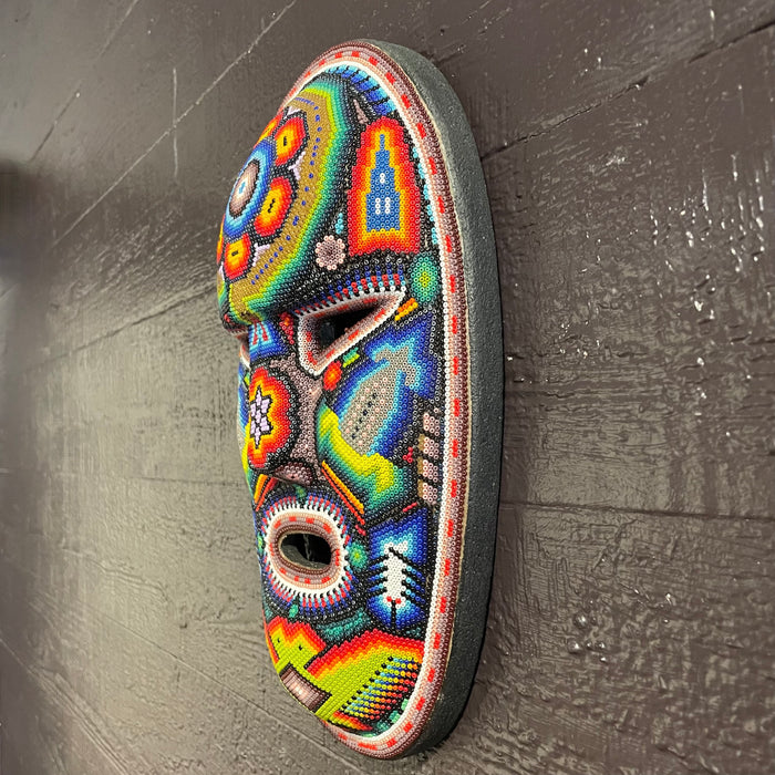 Beaded Huichol Mask, by Honorio Villa Lopez