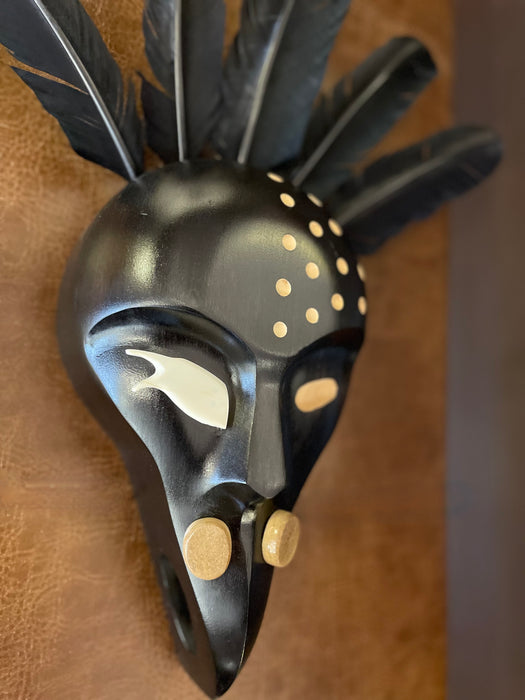 Raven Shaman Mask, by Mark Tetpon, Inupiat