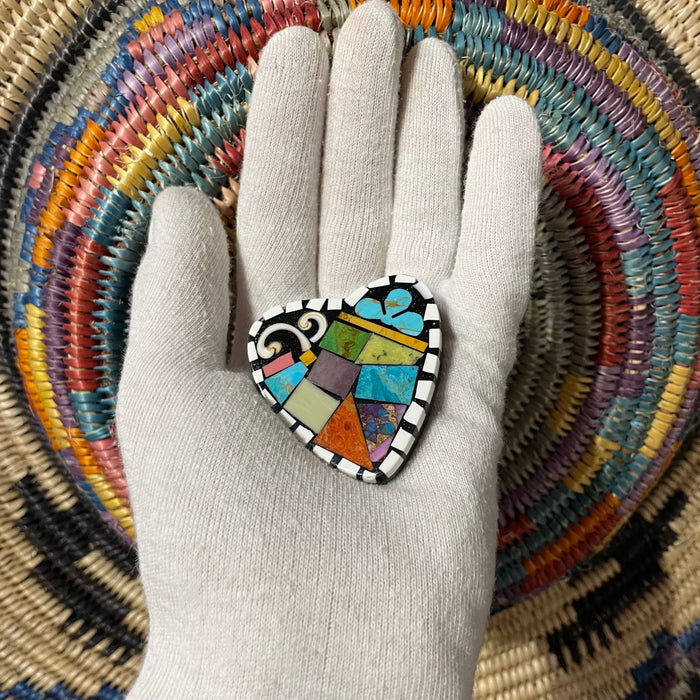 Mosaic Heart Pendant, by Mary Tafoya