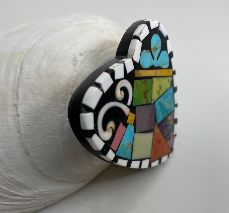 Mosaic Heart Pendant, by Mary Tafoya