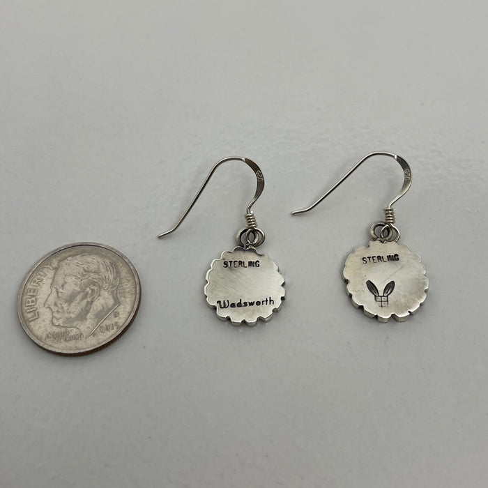 Hopi Sunface Dangle Earrings, by Edison and Cheryl Wadsworth