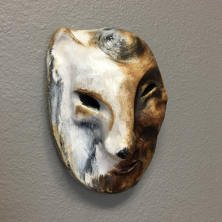 Arctic Fox Mask, Yup'ik Mask, Arctic Fox Art