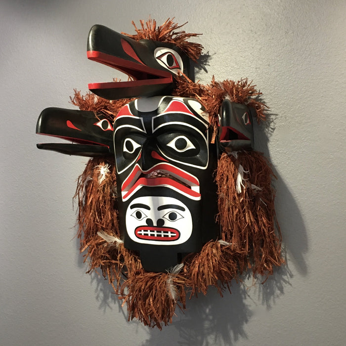 Kwakiutl Mask, Alert Bay Mask, Indigenous Art at Raven Makes Native American Art Gallery