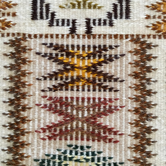 Storm Pattern with Raised Outline Navajo Rug, by Marie Sheppard