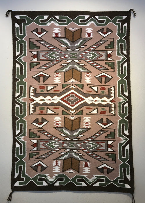 Teec Nos Pos Navajo Rug, by Nellie Bitsui