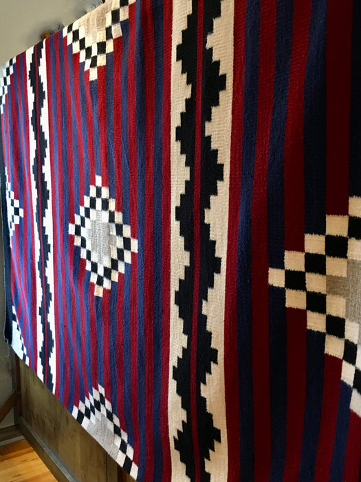 Chief Blanket Style Navajo Rug, by Lucita Tsosie