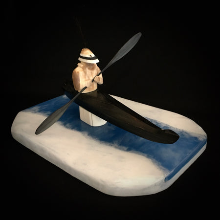 Baleen Kayaker, by Don Johnston Aleut Artist 