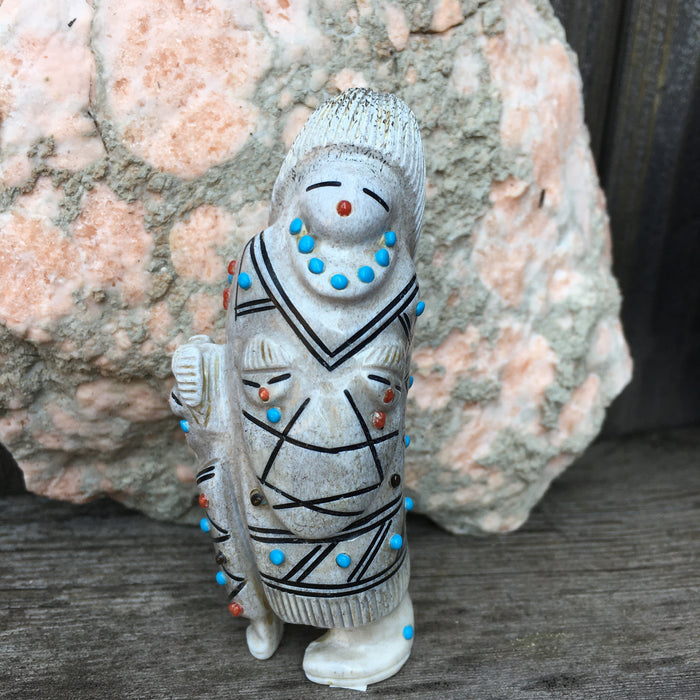 Singing Mother Zuni Carving, by Claudia Peina