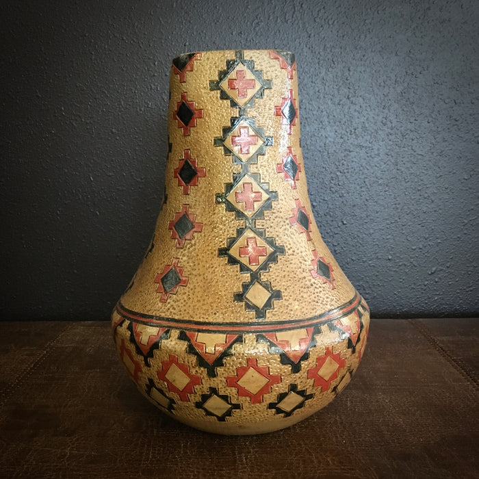 Navajo Pinon Pitch Vase, by Lorraine Williams-Yazzie