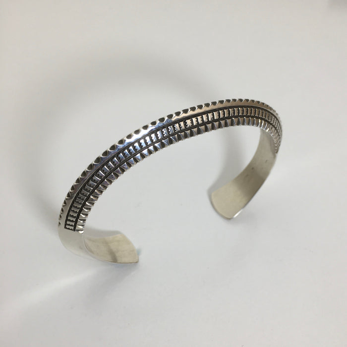 Stamped Silver Bracelet, by Ivan Howard