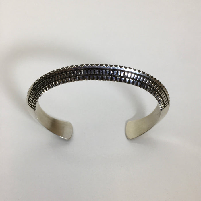 Stamped Silver Bracelet, by Ivan Howard