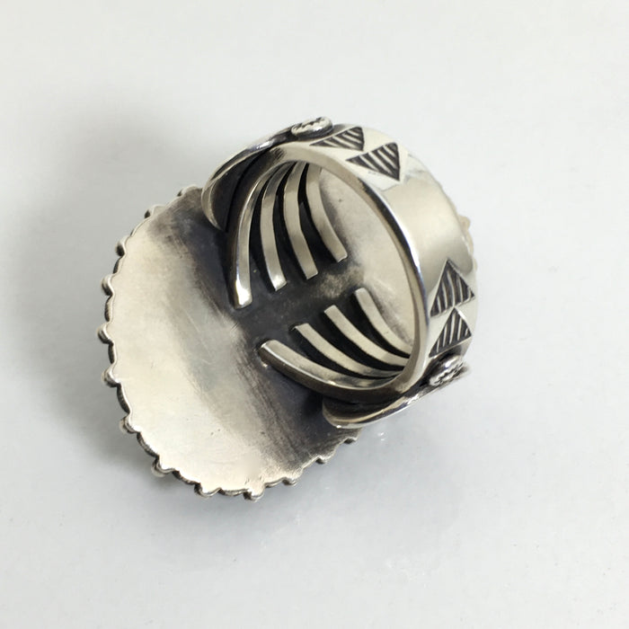Turquoise and Silver Ring, by Ivan Howard