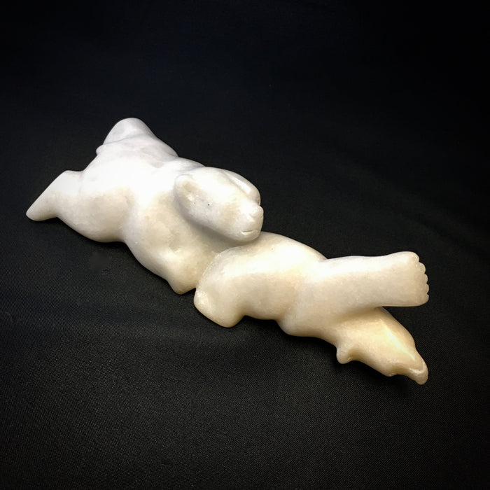 Two Swimming Bear Cubs, by Johny Papigatok, Cape Dorset