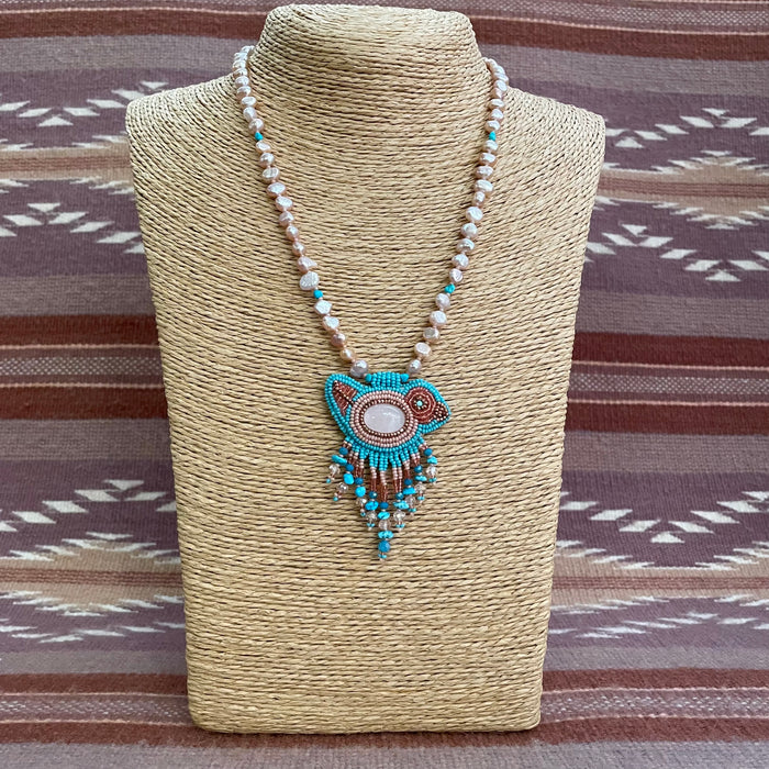 Rose Bird Necklace, by Jovanna Poblano
