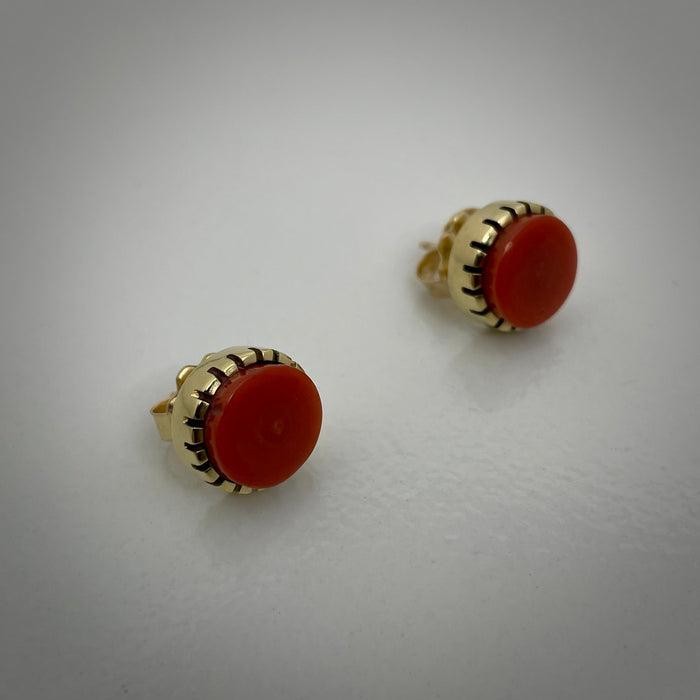 Sonwai Coral Earrings at Raven Makes Gallery