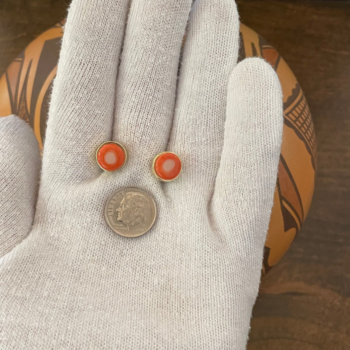 Pacific Branch Coral in Gold Earrings, by Sonwai