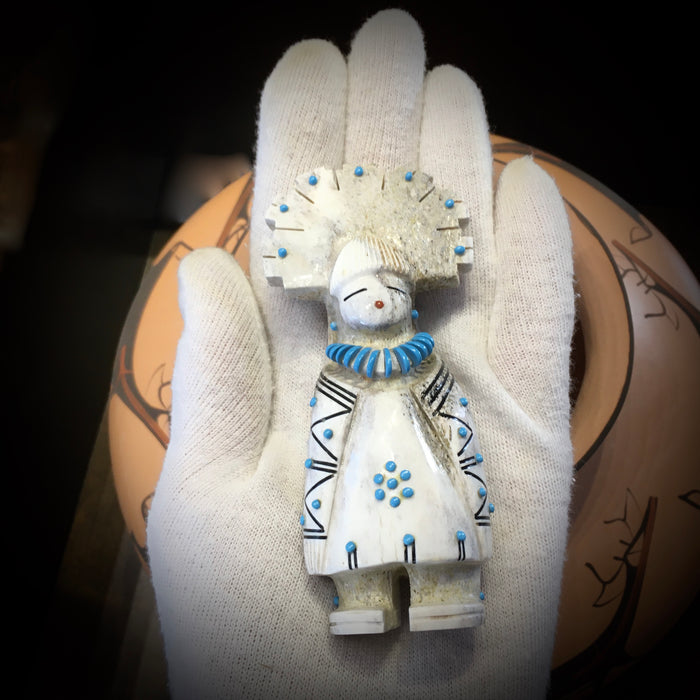 Zuni Maiden with Tablita and Turquoise, by Claudia Peina