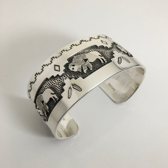 Buffalo Cuff Bracelet, by Fortune Huntinghorse