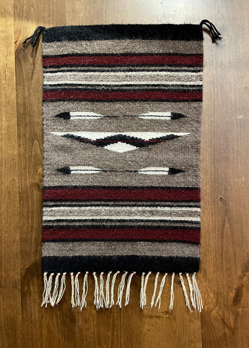 Chinle Pattern Small Navajo Rug, by Atsii' Nineez (Long Hair)