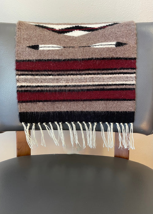 Chinle Pattern Small Navajo Rug, by Atsii' Nineez (Long Hair)