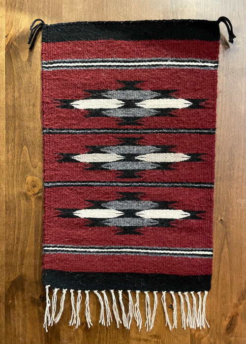 Chinle Pattern Small Navajo Rug, by Atsii' Nineez (Long Hair)