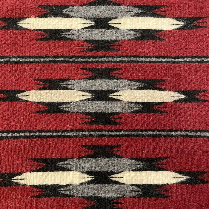 Chinle Pattern Small Navajo Rug, by Atsii' Nineez (Long Hair)