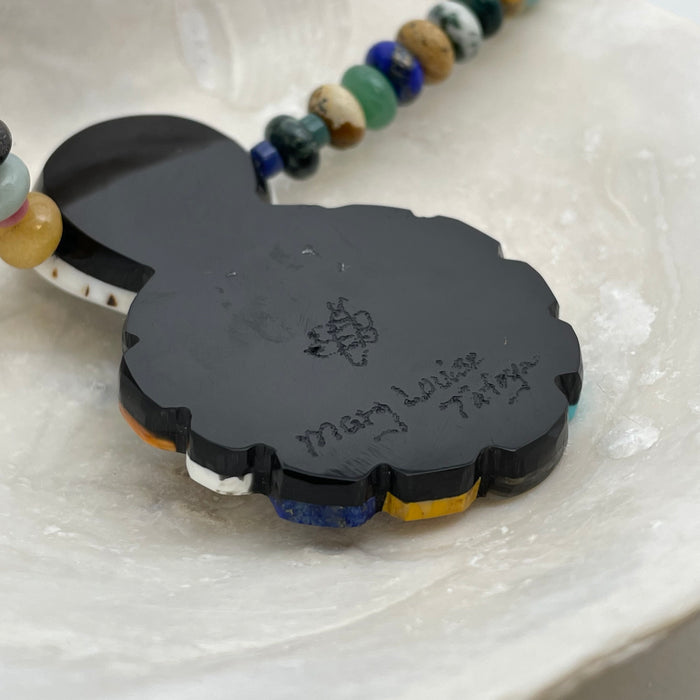 Shell and Stones Inlay Necklace, by Mary L. Tafoya