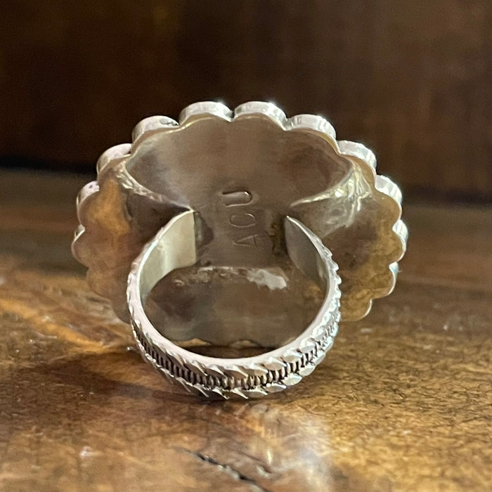 Zuni Sun Face Ring, by Aprilene Unkenstine