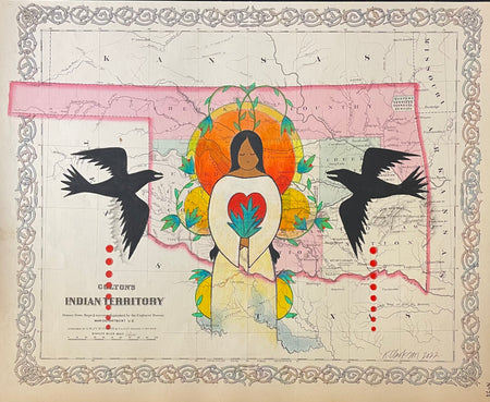 Choctaw Artist, Karen Clarkson at Raven Makes Gallery