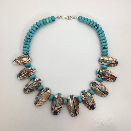 Santo Domingo Jewelry by Mary Tafoya at Raven Makes Gallery