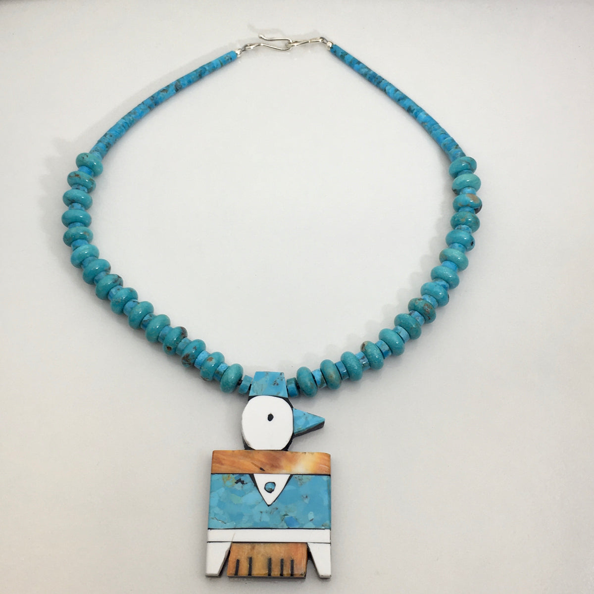 Thunderbird Mosaic Inlay Necklace, by Mary Louise Tafoya– Raven Makes ...