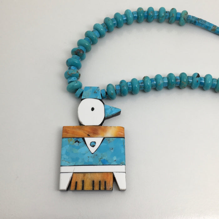 Traditional Thunderbird Necklace by Mary Tafoya