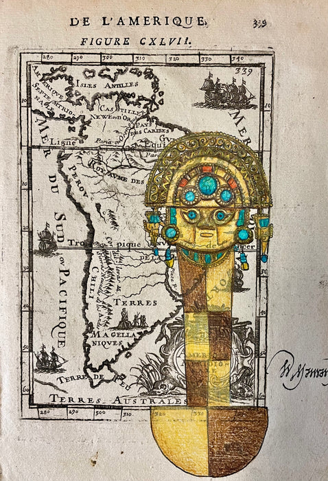 Indigenous Earth, Set of Six 1683 Maps: The Inhabited Continents by Various Artists