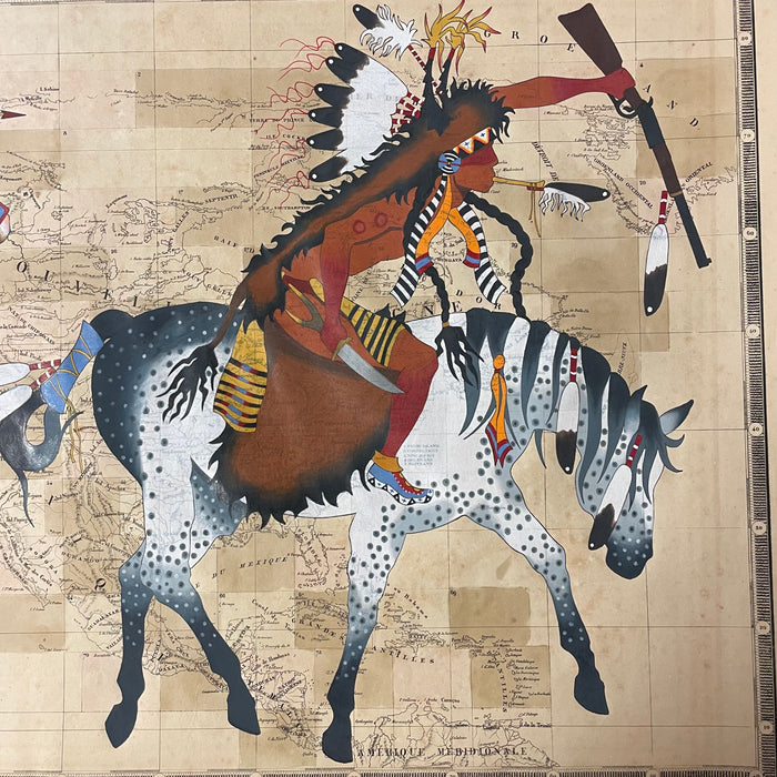 Warriors Heart, 1827 Map, by Travis Blackbird