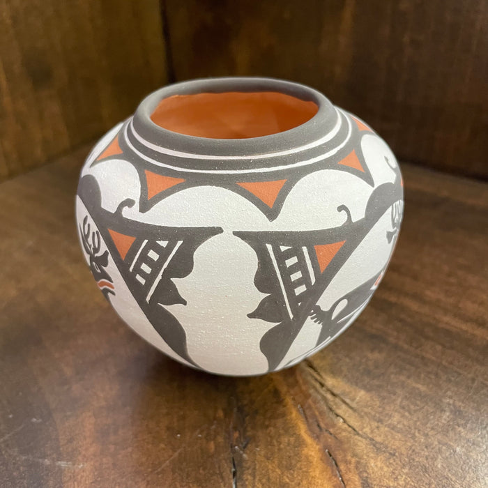 Natural Redware Zuni Small Pot, by Carlos Laate