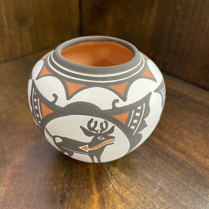 Natural Redware Zuni Small Pot, by Carlos Laate