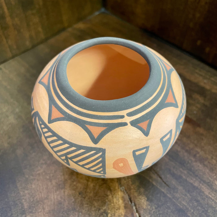 Natural Redware Zuni Small Pot, by Carlos Laate