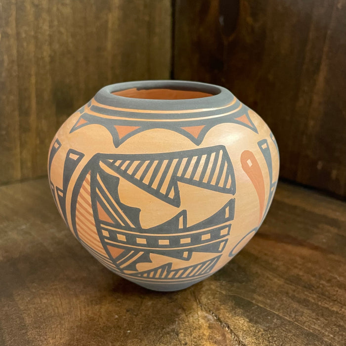 Natural Redware Zuni Small Pot, by Carlos Laate