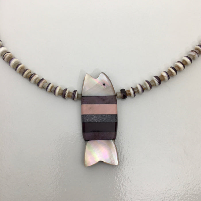 Shimmering Fish Necklace, by Mary L. Tafoya