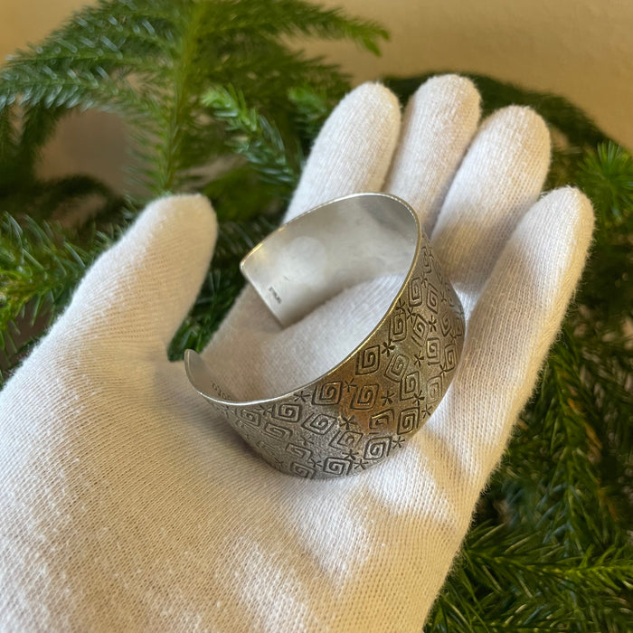 Silver Stamped Bracelet, by Jacqueline Gala