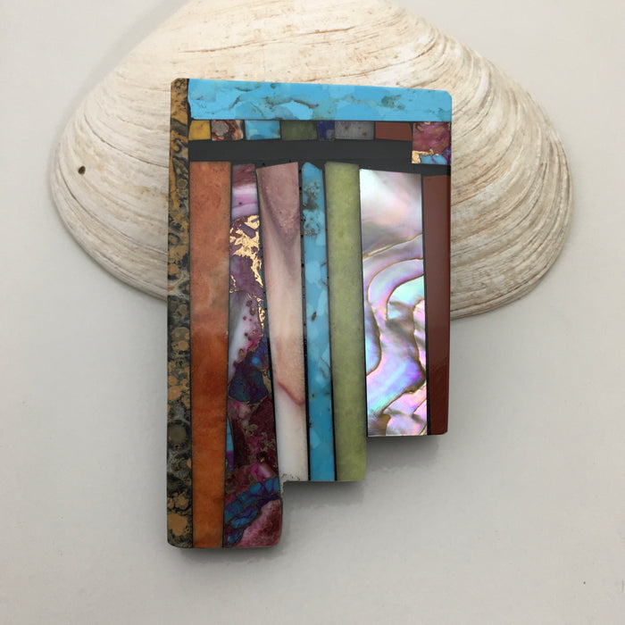 Abstract Pin/Pendant, by Mary L. Tafoya